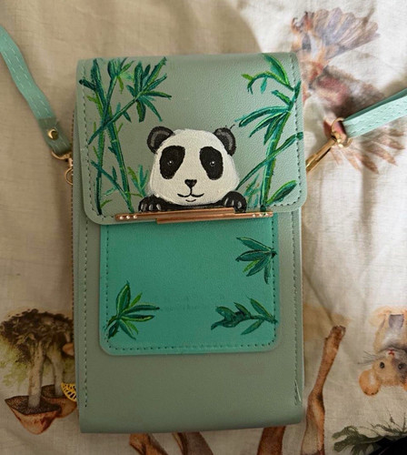 Mint green panda bamboo - mint,