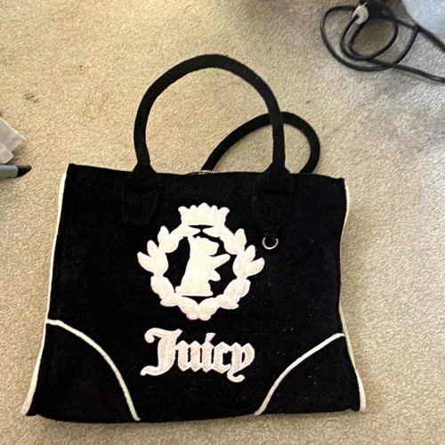 Juicy couture velvet logo tote - couture,