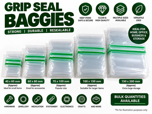 Grip seal bags - bags, re-use