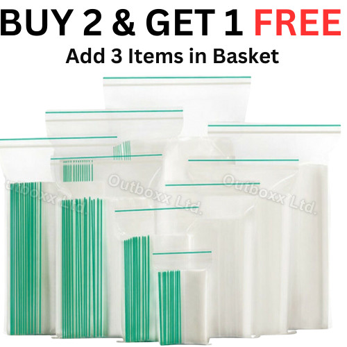 100 small clear reuse bags - 100,