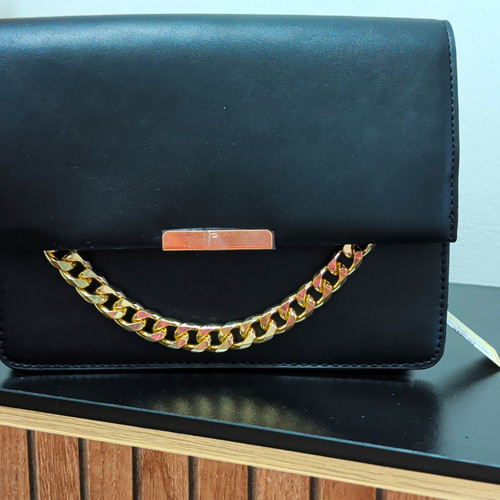 Womens black faux leather - black,