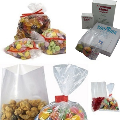 Poly food bags - food, 7x9"(175x225mm)
