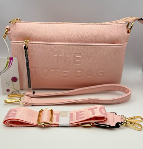 Pink pebbled faux leather - pink,