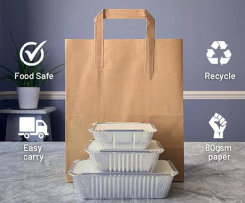 Brown white kraft paper bags - kraft,