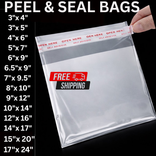 Clear cellophane cello bags - clear,