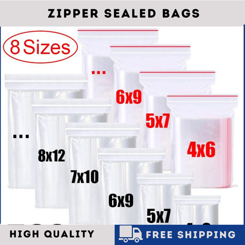100 small clear plastic - clear, bags