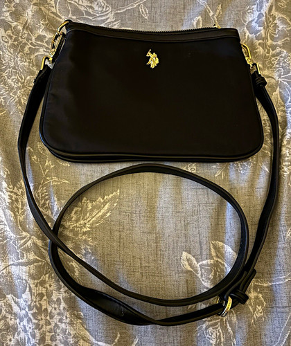 Polo assn black nylon - assn.,