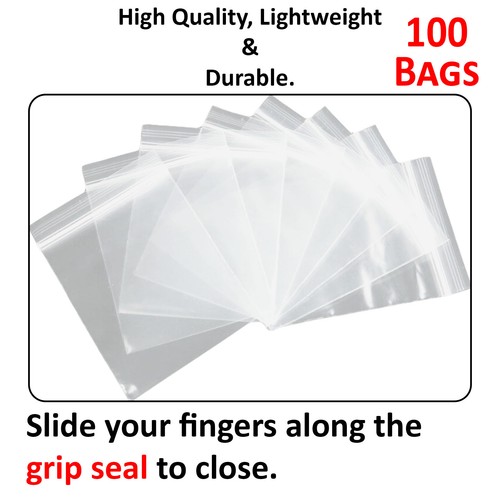 100 small clear bags plastic - small,