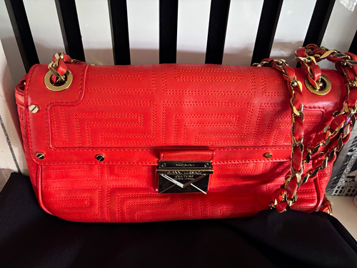 Gianni versace red - red, quilted
