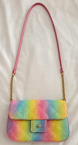 Rainbow glitter quilted - rainbow,