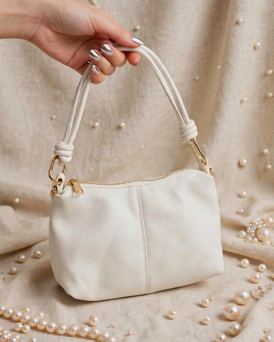 Women small white faux - small,