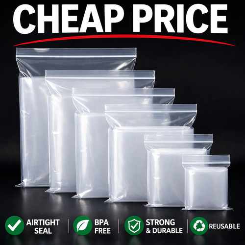 Small clear plastic bags - small,
