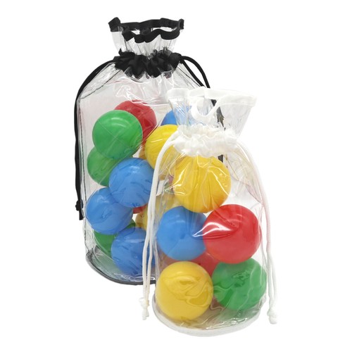 Clear pvc drawstring bags - clear,